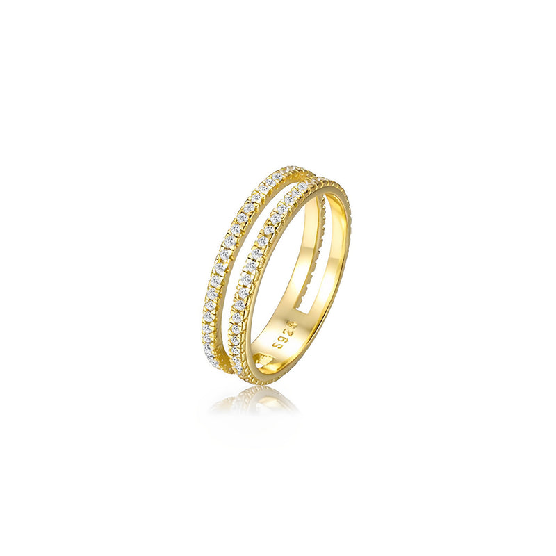 Illusion Double Stack Eternity Ring